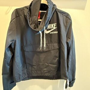 Nike Black Sportswear Archive Funnel Neck Pullover Jacket